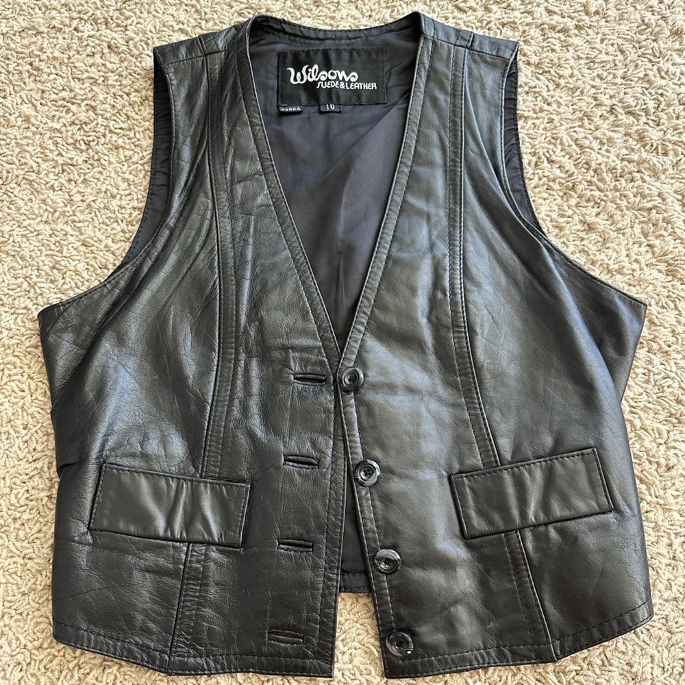 VTG leather vest - Picture 6 of 6